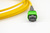 12F MPO/APC-MPO/APC,female-female,3.0mm LSZH cable,yellow, polarity B, 2M