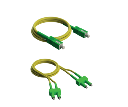 Cable de conexión Simplex SC/APC - SC/APC de 3 metros LSZH SM de 3 mm