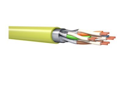 Cable de par trenzado MegaLine® E5-70 F/F Cca Cat6A
