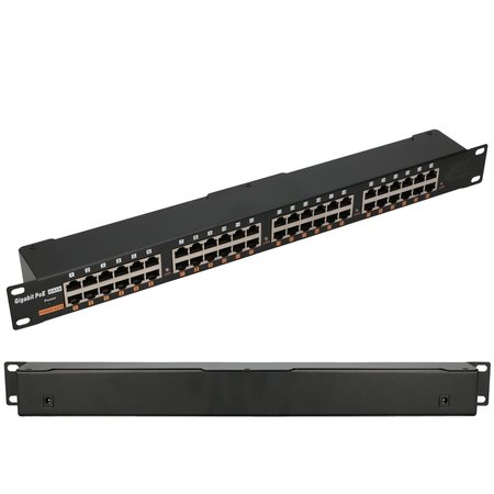 Extralink 24 ports | Injecteur PoE Gigabit | RJ45 24 x 1 000 Mo/s, montage en rack