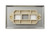 Face plate, 70 x 115mm, stainless steel, brushed, KS mounting, 2 port
