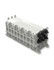 Caja multipropósito OptiSheath®: 1 x (1 x 16) divisor/minimódulo, 6 bandejas y 16 conectores OptiTap™ de fibra única