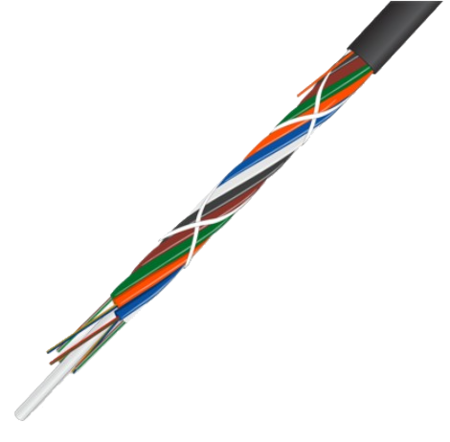 LWL-Kabel 96FO (8X12) Luftgeblasene Fasern Bündeladerkabel OS2 G.657.A1    Schwarz 