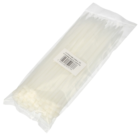 Extralink | Cable tie | 5x 250mm white 100pcs bag