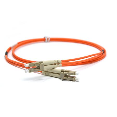 LC/PC-LC/PC Fiber Patch Cord Duplex MM OM1 2.8mm 1m Orange