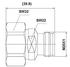 HPL Din männlich - 4.3-10 Buchse Adapter Flexibel