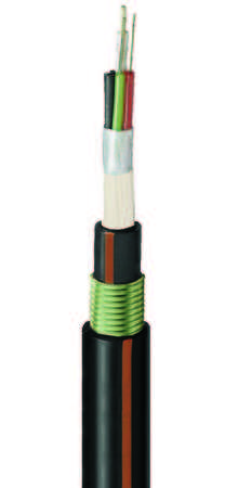 Cable de fibra óptica de tubo suelto de entierro directo 24FO (2x12) SM G.657.A1 
