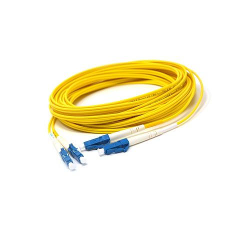 LC/PC-LC/PC Fiber Patch Cord Duplex SM 2mm LSZH 7m Yellow