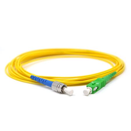 SC/APC-FC/PC Fiber Patch Cord Simplex SM 2.0mm LSZH 5m Yellow