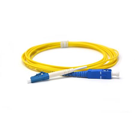 LC/UPC-SC/UPC Fiber Patch Cord SM Simplex 2.0mm 3m Yellow LSZH G657A2