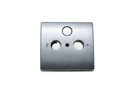 Wall plate for RTV outlet Silver