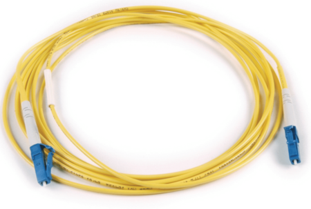 LC/APC-LC/APC Fiber Patch Cord Duplex SM 9/125µm 2m Yellow
