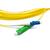 LC/UPC-SC/APC Fiber Patch Cord Simplex SM G.657.A2 2.0mm 12m Yellow