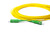 SC/APC-SC/APC Fiber Patch Cord Simplex SM G.657.A2 2.0mm 20m Yellow