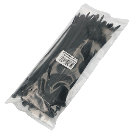 Extralink | Brida para cables | 5 bolsas negras de 250 mm de 100 piezas