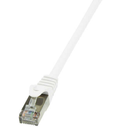 Cable de conexión Cat.6 F/UTP EconLine AWG26 blanco de 1,00 m - CP2031S