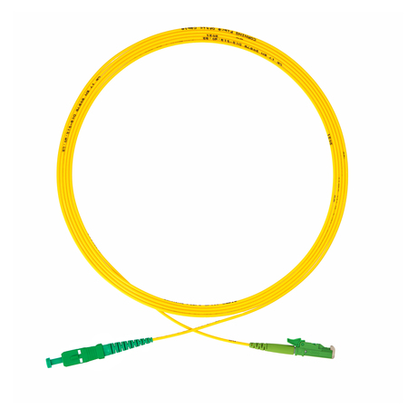 E2000/APC-SC/APC  Fiber Patch Cord Simplex OS2 G.652.D 0.9mm 3m LSZH yellow