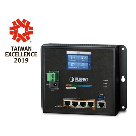 Industrial Wall-mount Gigabit Router with 4-Ports 802.3at PoE+