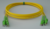 Patchcord duplex E2000/APC8°-E2000/APC8° HUBER & SUHNER, singlemode, LSZH yellow, 1m