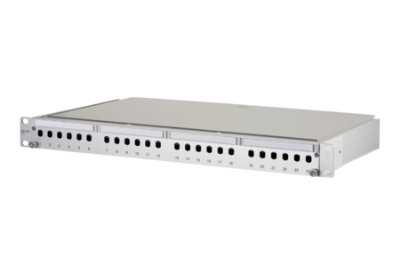 OpDAT PA FO Patch Panel unequipped for 24xST-S gray