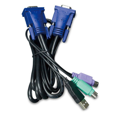 1.8M USB KVM Cable with built-in PS2 to USB Converter