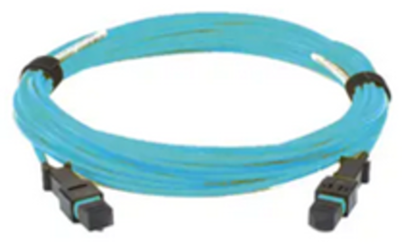 24FO MPO-F/UPC Pre-Terminated Fiber Cables  OM4 G.651.1   3.8mm     Type A - Straight 24m OFNP Aqua