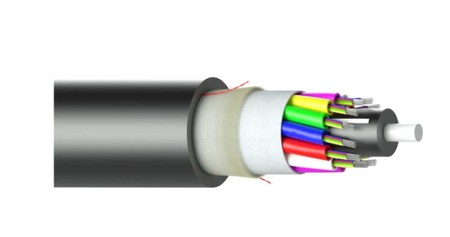 192FO (8X24) Aerial Overhead - ADSS & Fig8 Loose tube Fiber Optic Cable OS2 G.652.D HDPE
