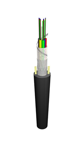 Câble Fibre Optique 12FO (2x6) Flex Tube Conduit + ADSS SM G.657.A2