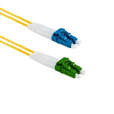LC/APC-LC/UPC Fiber Patch Cord DuplexSM OS2 7m Yellow