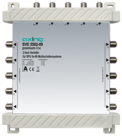 Repartidor Splitter SAT de 2 vias 5 em 5 linha premium SVE550209