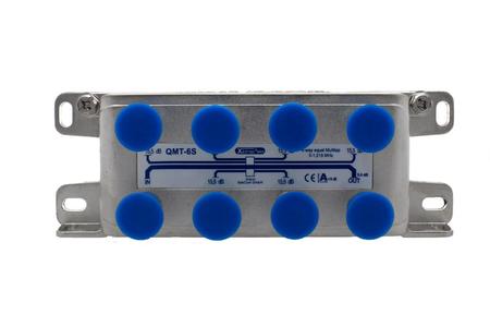 Dérivateur- MultiTap 6 sortiessymétrique 6 x 15.5 dB. 5 - 1.2GHz Xiline Plus Series QMT-6S