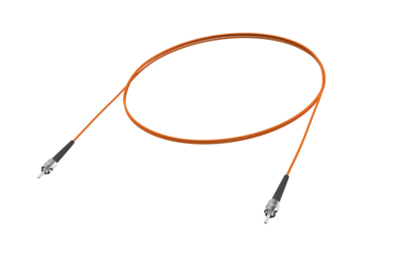 Patch Cord Fibra simplex ST/PC-ST/PC OM2 G.651.1 2mm 1m laranja