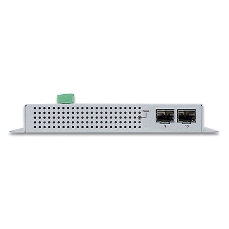 Industrial 8-Ports 10/100/1000T + 2-Ports 1G/2.5G SFP Wall-mount Managed Switch with LCD Touch Screen