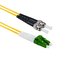 LC/APC-ST/UPC  Fiber Patch Cord DuplexSM OS2 7m Yellow