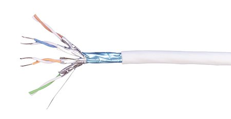 Cable de cobre Cat 6 8/23 Par F/FTP LSZH 500m  Blanco