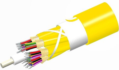 36FO (3x12) Riser Loose Tube Fiber Optic Cable SM G.657.A1 LSZH Yellow
