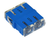 SC/PC Fiber Optic Adapters Duplex Single Mode (SM) Flangeless Blue