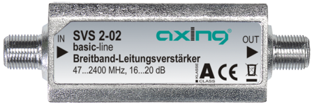 Broadband inline amplifier 47…2400 MHz 16…20dB SVS00202