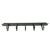 1U 19" Horizontaler Kabel-Wandschrank mit Metallhaken RAL9005 schwarz