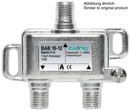 Abzweiger 1-fach 20dB 1.0 GHz F-Stecker hohe Rückflussdämpfung basic BAB01020
