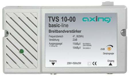 Amplificador de banda ancha TVS01000