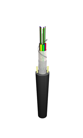 Cable de Fibra Óptica 576FO (48x12) Tubo Flexible Conducto SM G.652.D