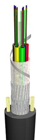 24FO (2x12) Duct Flex Tube Fiber Optic Cable SM G.657.A2