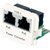 AMP CO™ Plus Dual Insert 2 x PoEmode A Cat 6 White