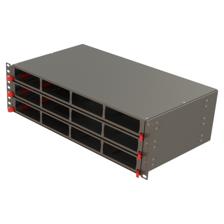 Painel modular de alta densidade 3U 12 slots