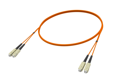 SC/PC-SC/PC Fiber Patch Cords duplex OM2 G.651.1 2mm 10m Orange