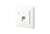 E-DAT Cat 6 1 Port UP flush-mounted Wall Outlet pure white