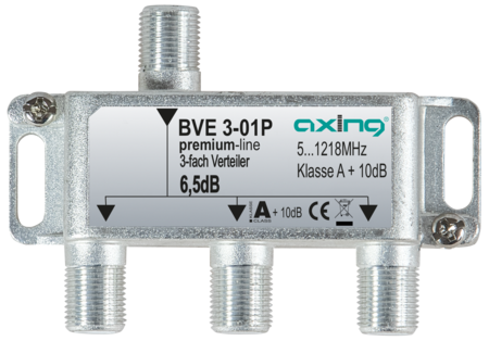 Verteiler 3-fach 1.2 GHz F-Buchse premium-line BVE00301P