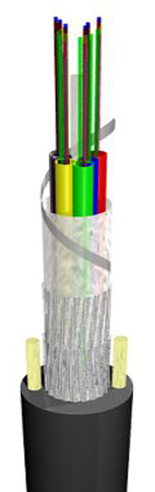 12FO (2x6) Duct Flex Tube Fiber Optic Cable SM G.657.A2