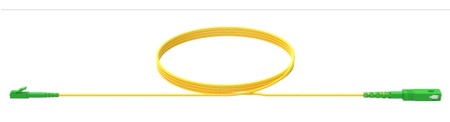 Cable de conexión SX SM G652D, 2 mm, LC/APC SC/APC, 3 m, grado 1